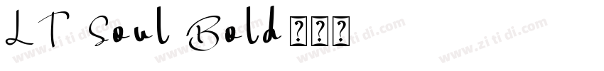 LT Soul Bold字体转换